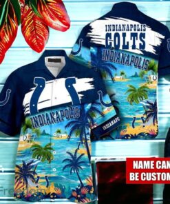 NFL Indianapolis Colts Logo Fans Love Custom Your Name Hawaiian Shirt Full Over Print