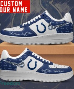 NFL Indianapolis Colts Personalized Name AF1 Air Force Sneakers For Men Women