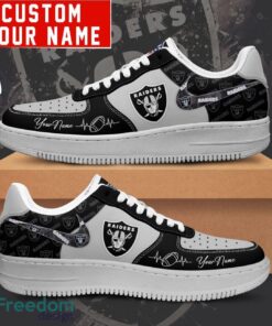 NFL Las Vegas Raiders Personalized Name AF1 Air Force Sneakers For Men Women