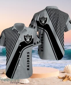 NFL Las Vegas Raiders Style Silver Black Hawaii Shirt Full Over Print