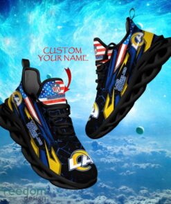 NFL Los Angeles Rams Design For Fans Loves Custom Your Name Max Soul Shoes