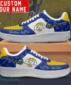 NFL Los Angeles Rams Personalized Name AF1 Air Force Sneakers For Men Women