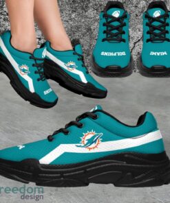 NFL Miami Dolphins Custom Simple Logo For Fans Sneakers Shoes Product Photo 1