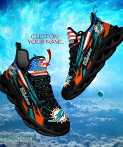 NFL Miami Dolphins Design For Fans Loves Custom Your Name Max Soul Shoes