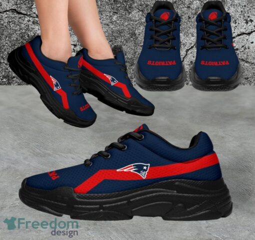 NFL New England Patriots Custom Simple Logo For Fans Sneakers Shoes Product Photo 1