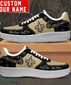 NFL New Orleans Saints Personalized Name AF1 Air Force Sneakers For Men Women