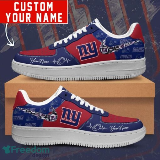 NFL New York Giants Personalized Name AF1 Air Force Sneakers For Men Women Product Photo 1