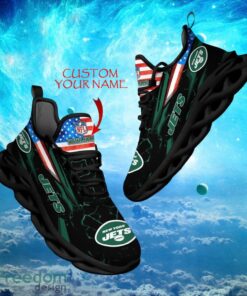 NFL New York Jets Design For Fans Loves Custom Your Name Max Soul Shoes