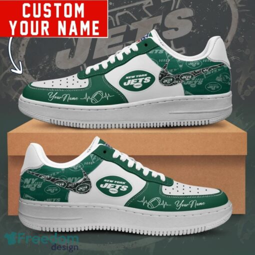 NFL New York Jets Personalized Name AF1 Air Force Sneakers For Men Women Product Photo 1