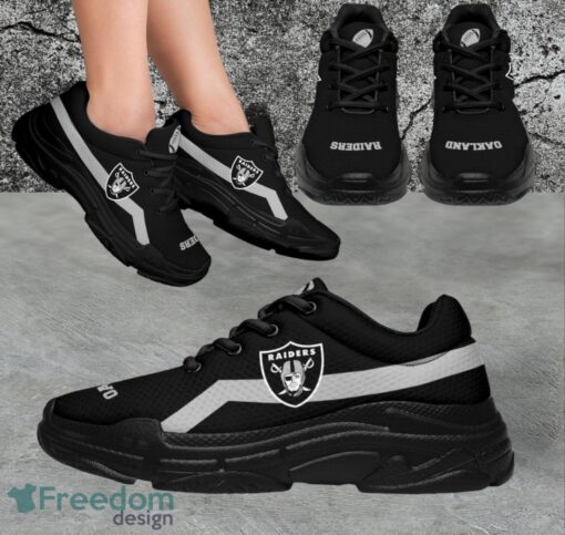 NFL Oakland Raiders Custom Simple Logo For Fans Sneakers Shoes Product Photo 1