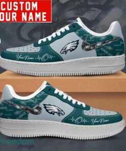 NFL Philadelphia Eagles Personalized Name AF1 Air Force Sneakers For Men Women