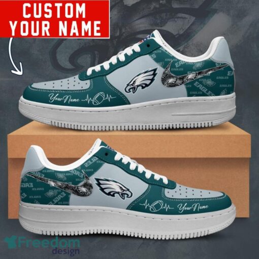 NFL Philadelphia Eagles Personalized Name AF1 Air Force Sneakers For Men Women Product Photo 1