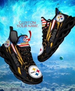 NFL Pittsburgh Steelers Design For Fans Loves Custom Your Name Max Soul Shoes