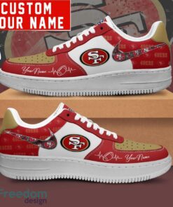 NFL San Francisco 49ers Personalized Name AF1 Air Force Sneakers For Men Women