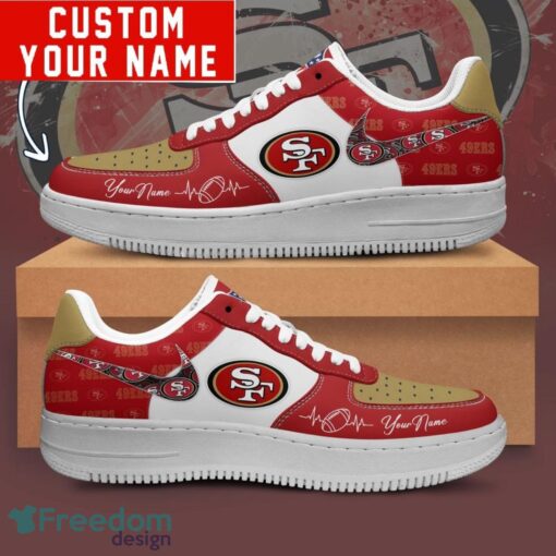 NFL San Francisco 49ers Personalized Name AF1 Air Force Sneakers For Men Women Product Photo 1