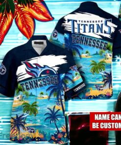 NFL Tennessee Titans Logo Fans Love Custom Your Name Hawaiian Shirt Full Over Print