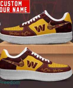 NFL Washington Commanders Personalized Name AF1 Air Force Sneakers For Men Women