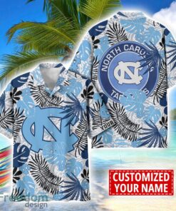 North Carolina Tar Heels Aloha Hawaiian Shirt Custom Name Summer Gift Holiday Team Shirt