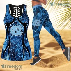 North Carolina Tar Heels NCAA Personalized Combo Hollow Tanktop And Leggings Gift For Women