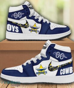 North Queensland Cowboys NRL Air Jordan 1 Hight Top Shoes For Men Women Custom Name And Number