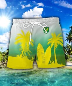 Norwich City Combo Hawaiian Shirt And Shorts Surfboards Coconut Custom Name For Fans Product Photo 2