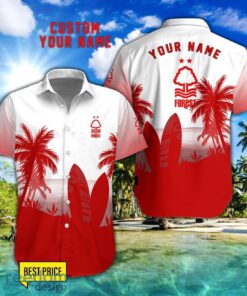 Nottingham Forest F.C Combo Hawaiian Shirt And Shorts Surfboards Coconut Custom Name For Fans Product Photo 1