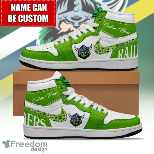 NRL Canberra Raiders Custom Name Limited Air Jordan Hightop Shoes Men Women Gift Product Photo 1