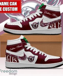 NRL Manly Warringah Sea Eagles Custom Name Limited Air Jordan Hightop Shoes Men Women Gift