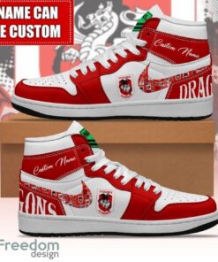 NRL St. George Illawarra Dragons Custom Name Limited Air Jordan Hightop Shoes Men Women Gift