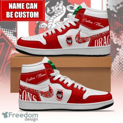 NRL St. George Illawarra Dragons Custom Name Limited Air Jordan Hightop Shoes Men Women Gift Product Photo 1