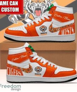 NRL Wests Tigers Custom Name Limited Air Jordan Hightop Shoes Men Women Gift