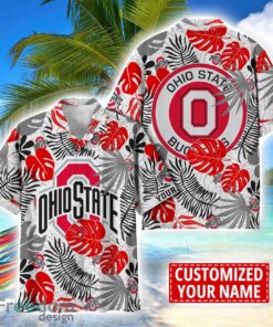 Ohio State Buckeyes Aloha Hawaiian Shirt Custom Name Summer Gift Holiday Team Shirt