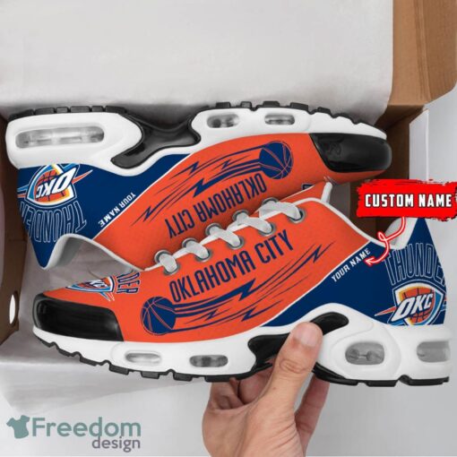 Oklahoma City Thunder NBA Air Cushion Sports Shoes Custom Name TN Sneakers For Fans Product Photo 2