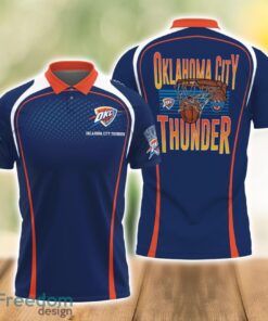 Oklahoma City Thunder Style NBA 3D Polo Shirt Gift For Men Father’s Day Gift