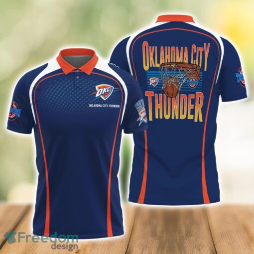 Oklahoma City Thunder Style NBA 3D Polo Shirt Gift For Men Father's Day Gift Product Photo 1