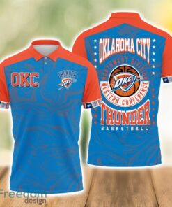 Oklahoma City Thunder Style NBA 3D Polo Shirt Sport Season Gift For Fans