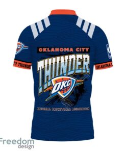 Oklahoma City Thunder Style NBA Basketball Team 3D Polo Shirt Product Photo 3