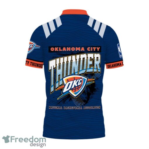 Oklahoma City Thunder Style NBA Basketball Team 3D Polo Shirt Product Photo 3