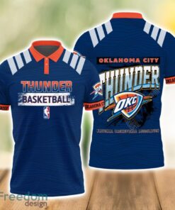 Oklahoma City Thunder Style NBA Basketball Team 3D Polo Shirt Product Photo 1