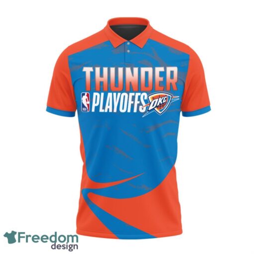 Oklahoma City Thunder Style NBA Basketball Team 3D Polo Shirt Sport Fans Gift Product Photo 2