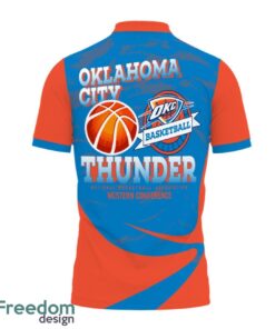 Oklahoma City Thunder Style NBA Basketball Team 3D Polo Shirt Sport Fans Gift Product Photo 3