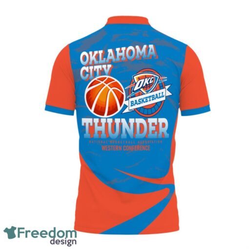 Oklahoma City Thunder Style NBA Basketball Team 3D Polo Shirt Sport Fans Gift Product Photo 3