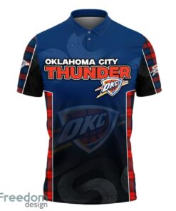 Oklahoma City Thunder Style NBA Basketball Team Black 3D Polo Shirt new Designs For Fans Product Photo 2