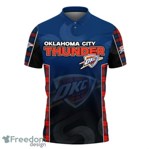 Oklahoma City Thunder Style NBA Basketball Team Black 3D Polo Shirt new Designs For Fans Product Photo 2