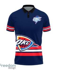 Oklahoma City Thunder Style NBA Basketball Team Black 3D Polo Shirt Special For Fans Product Photo 2