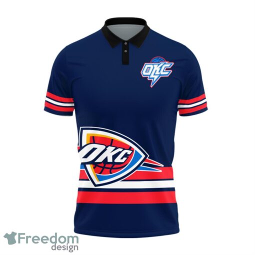 Oklahoma City Thunder Style NBA Basketball Team Black 3D Polo Shirt Special For Fans Product Photo 2