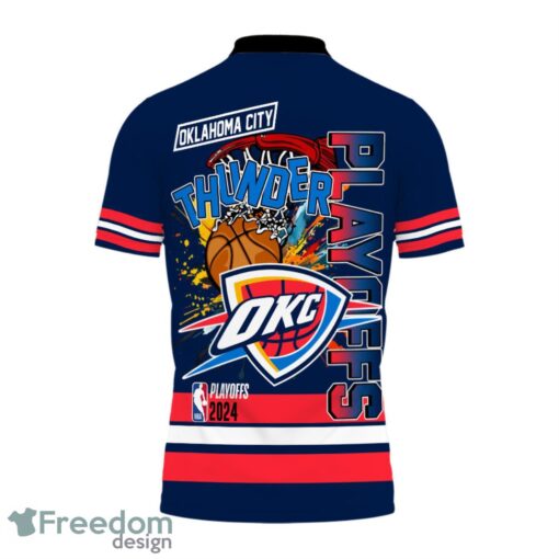 Oklahoma City Thunder Style NBA Basketball Team Black 3D Polo Shirt Special For Fans Product Photo 3