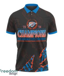 Oklahoma City Thunder Style NBA Champs 2024 Polo Shirt Limited For Sport Season Gift Product Photo 2