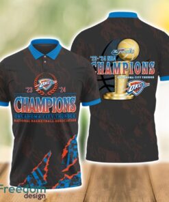 Oklahoma City Thunder Style NBA Champs 2024 Polo Shirt Limited For Sport Season Gift