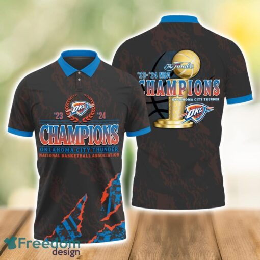 Oklahoma City Thunder Style NBA Champs 2024 Polo Shirt Limited For Sport Season Gift Product Photo 1